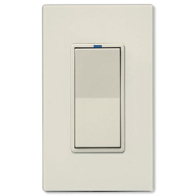 PCS PulseWorx UPB Auxiliary/Remote Dimmer Wall Switch, Light Almond